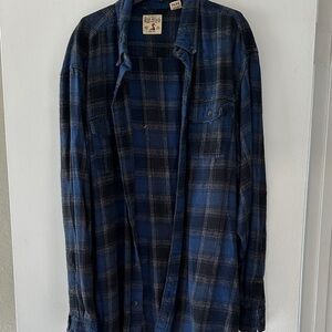 RedHead Blue and Black Checkered Men's Shirt